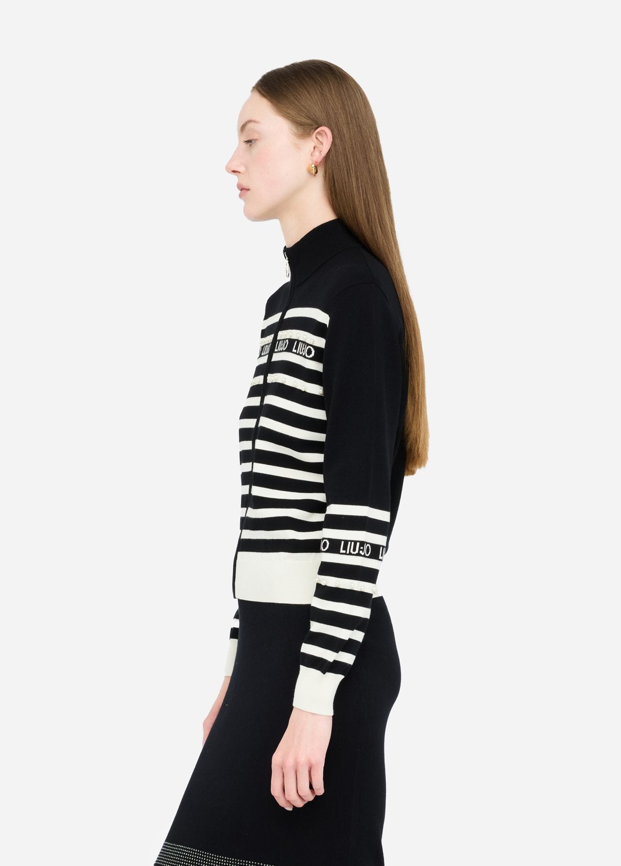 TF5214-NERO/BIANCO - MAGLIA - LIU JO