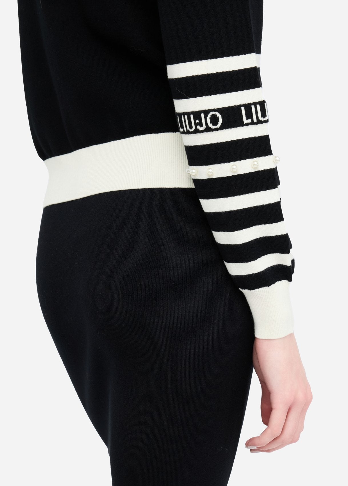 TF5214-NERO/BIANCO - MAGLIA - LIU JO