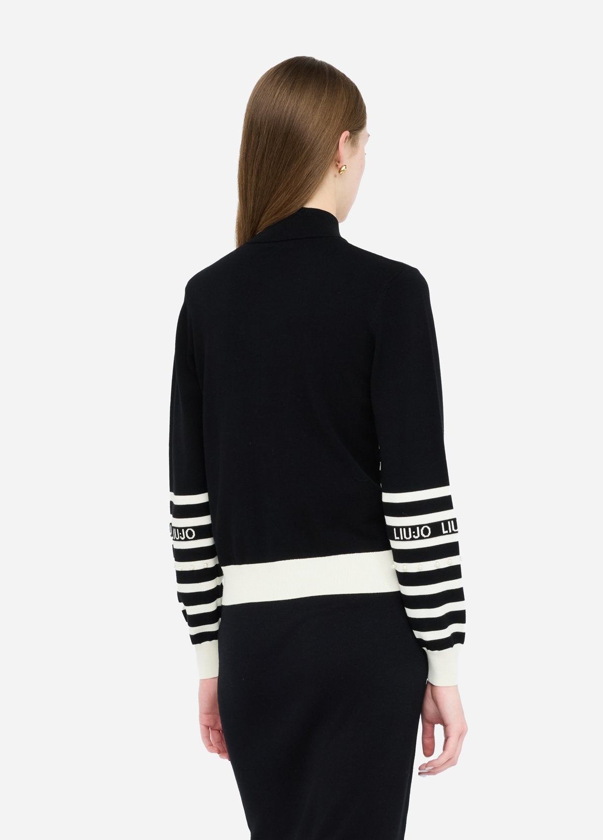 TF5214-NERO/BIANCO - MAGLIA - LIU JO