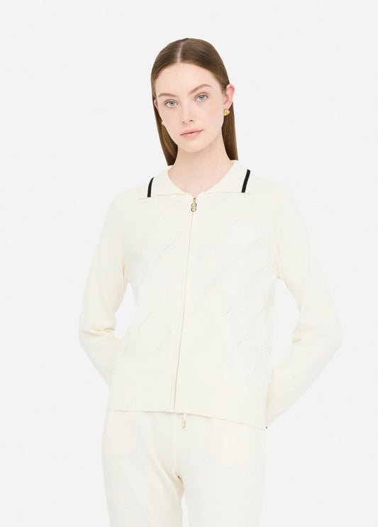 TF5032-LATTE/NERO - MAGLIA - LIU JO