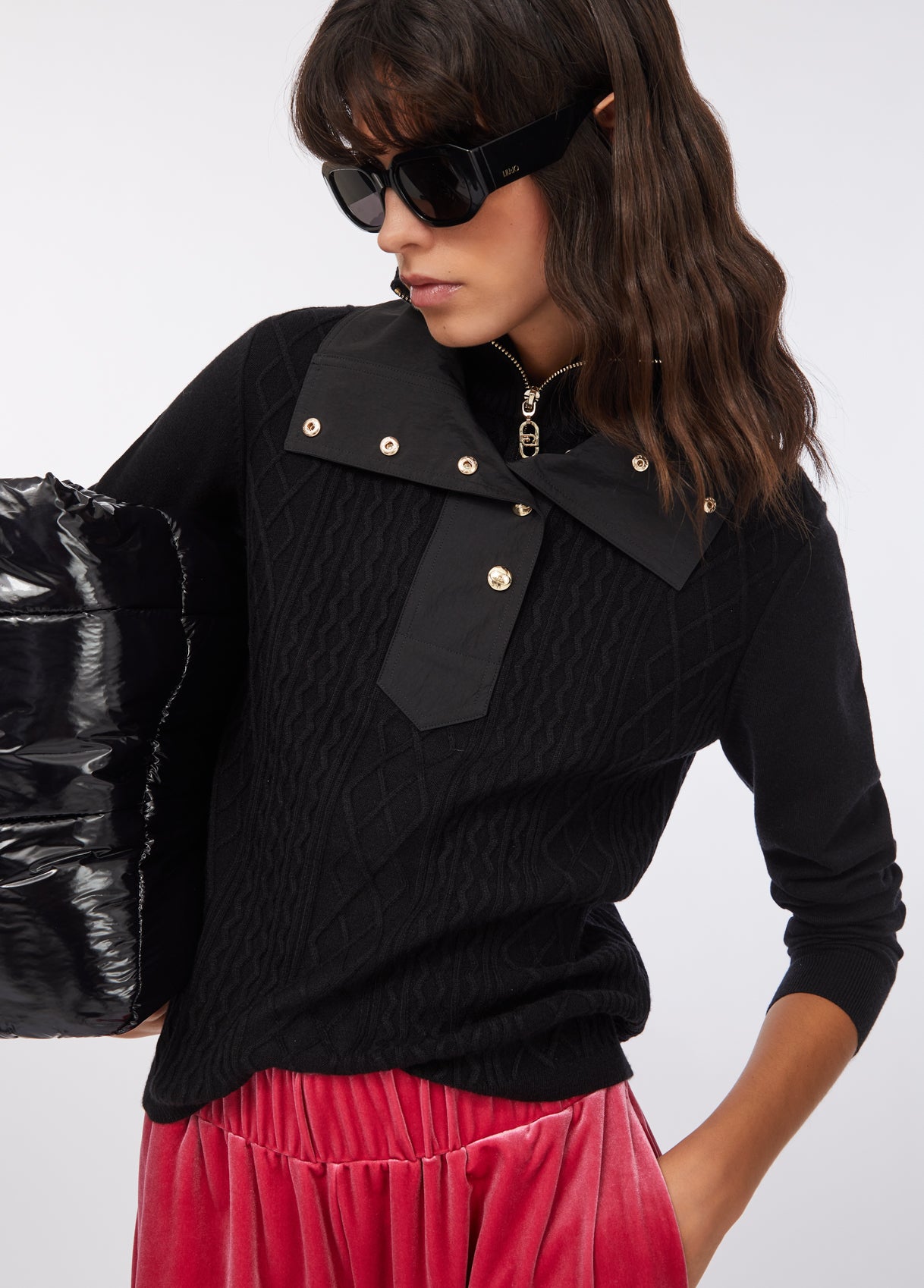 TF5039-NERO - MAGLIA - LIU JO