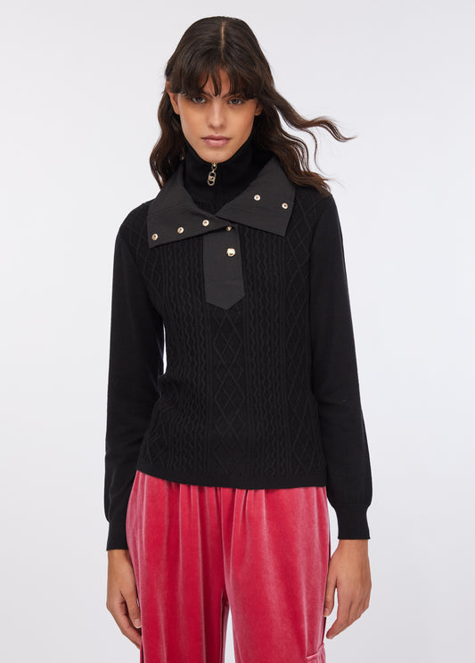 TF5039-NERO - MAGLIA - LIU JO