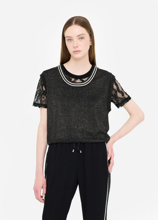TF5057-NERO - MAGLIA - LIU JO