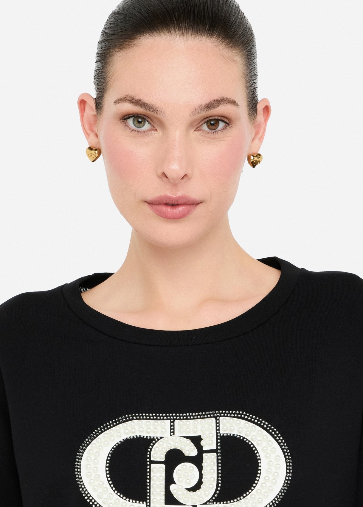 TF5154-NERO/MONOGRAM - FELPA - LIU JO