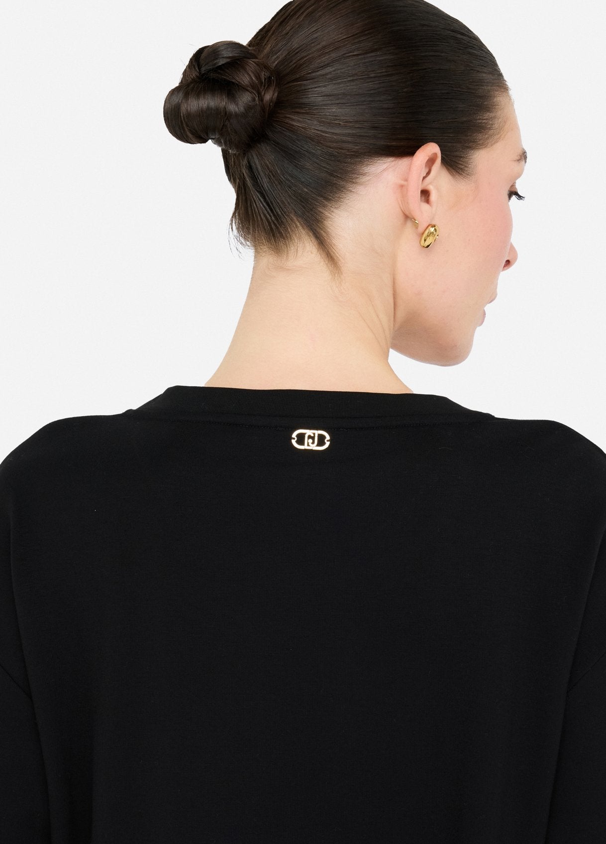 TF5154-NERO/MONOGRAM - FELPA - LIU JO