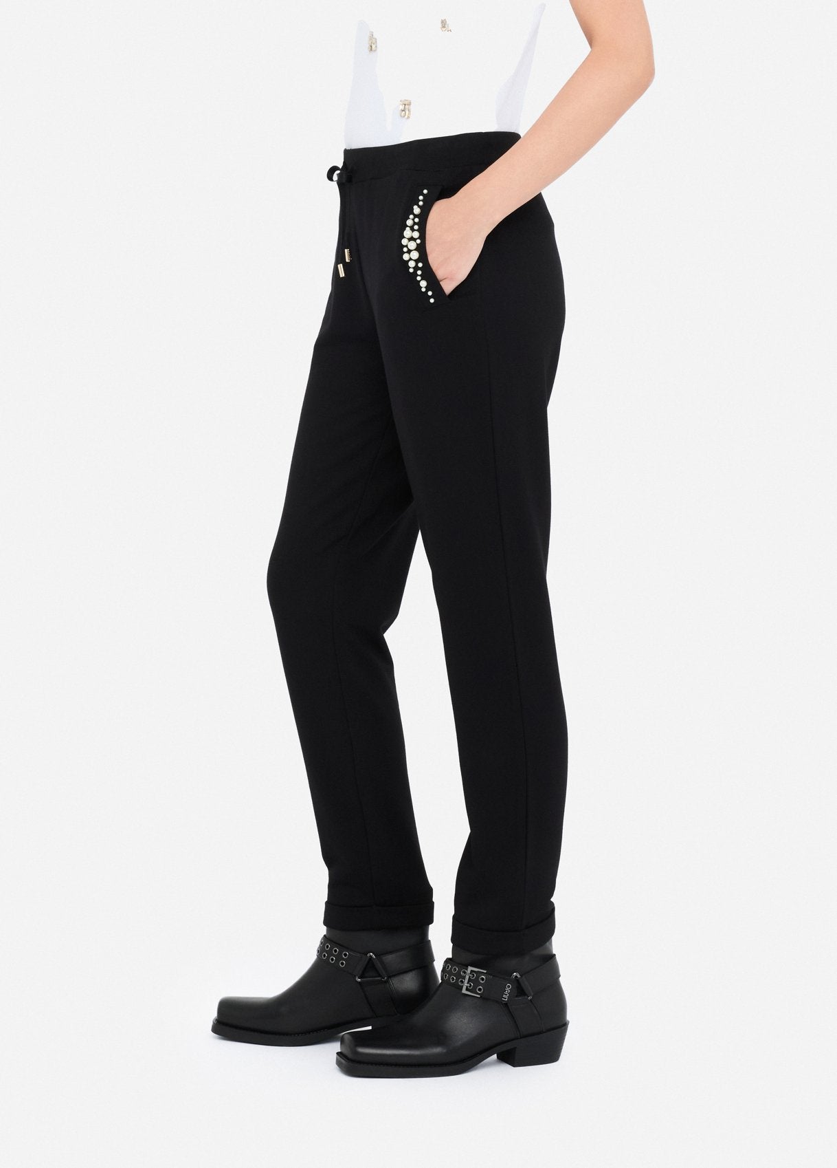 TF5155M9932-NERORIVEITE - PANTALONE - LIU JO