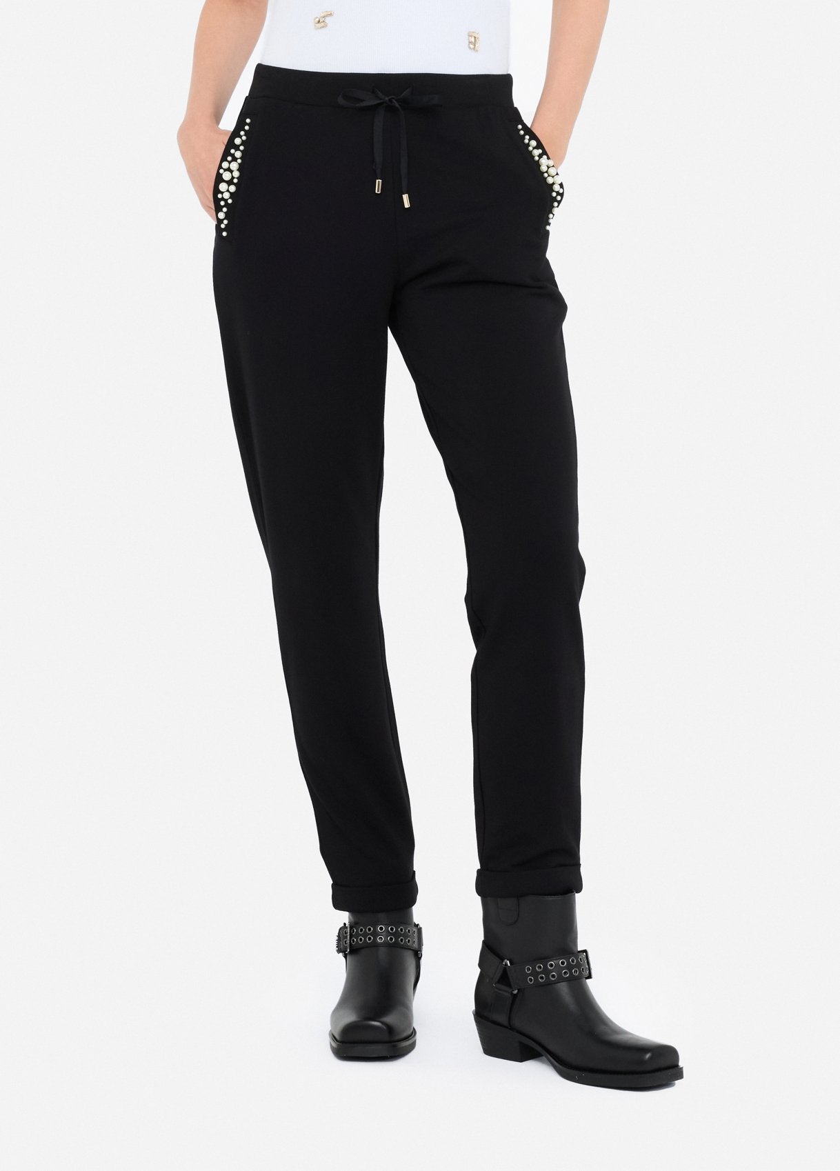 TF5155M9932-NERORIVEITE - PANTALONE - LIU JO