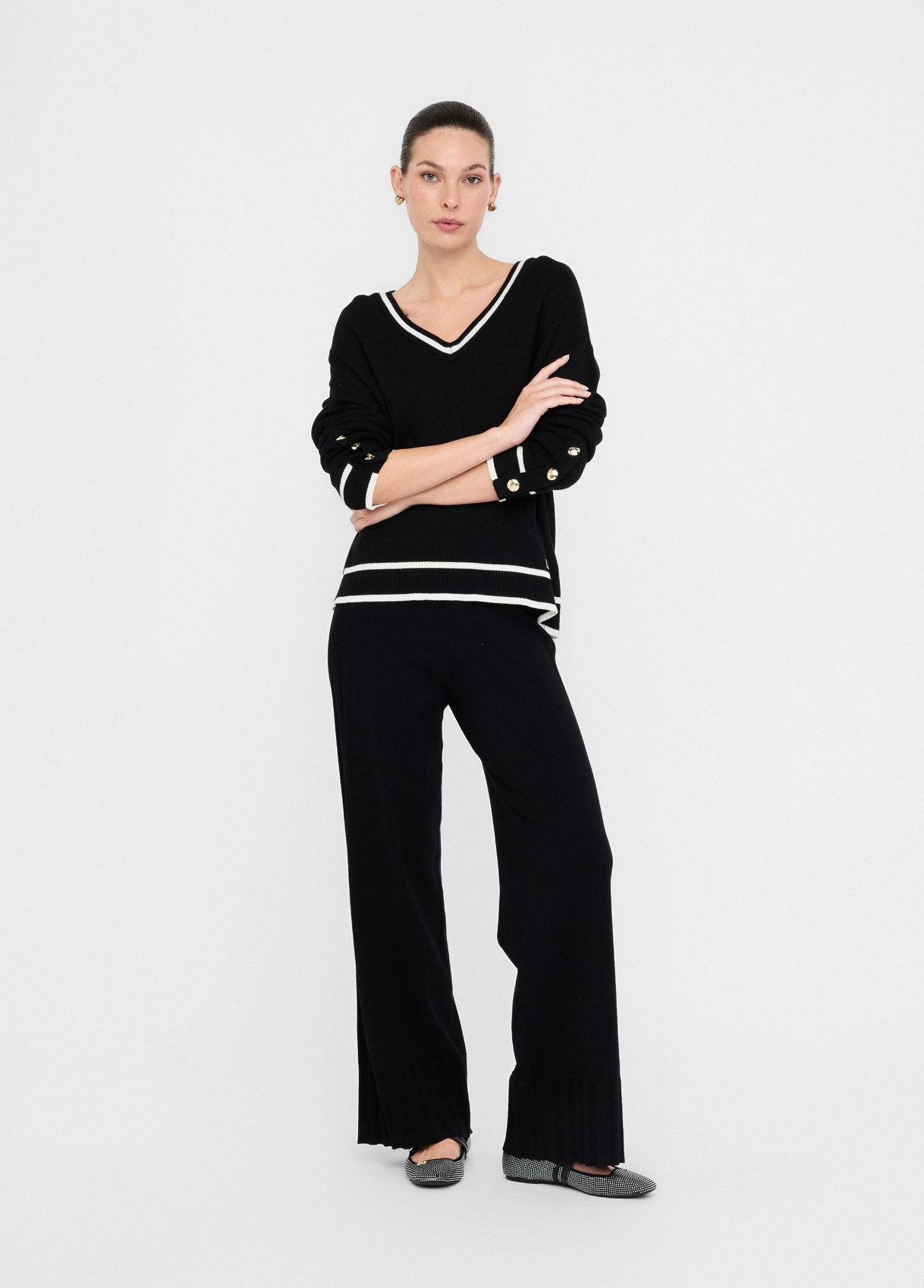 TF5207-NERO - PANTALONE - LIU JO