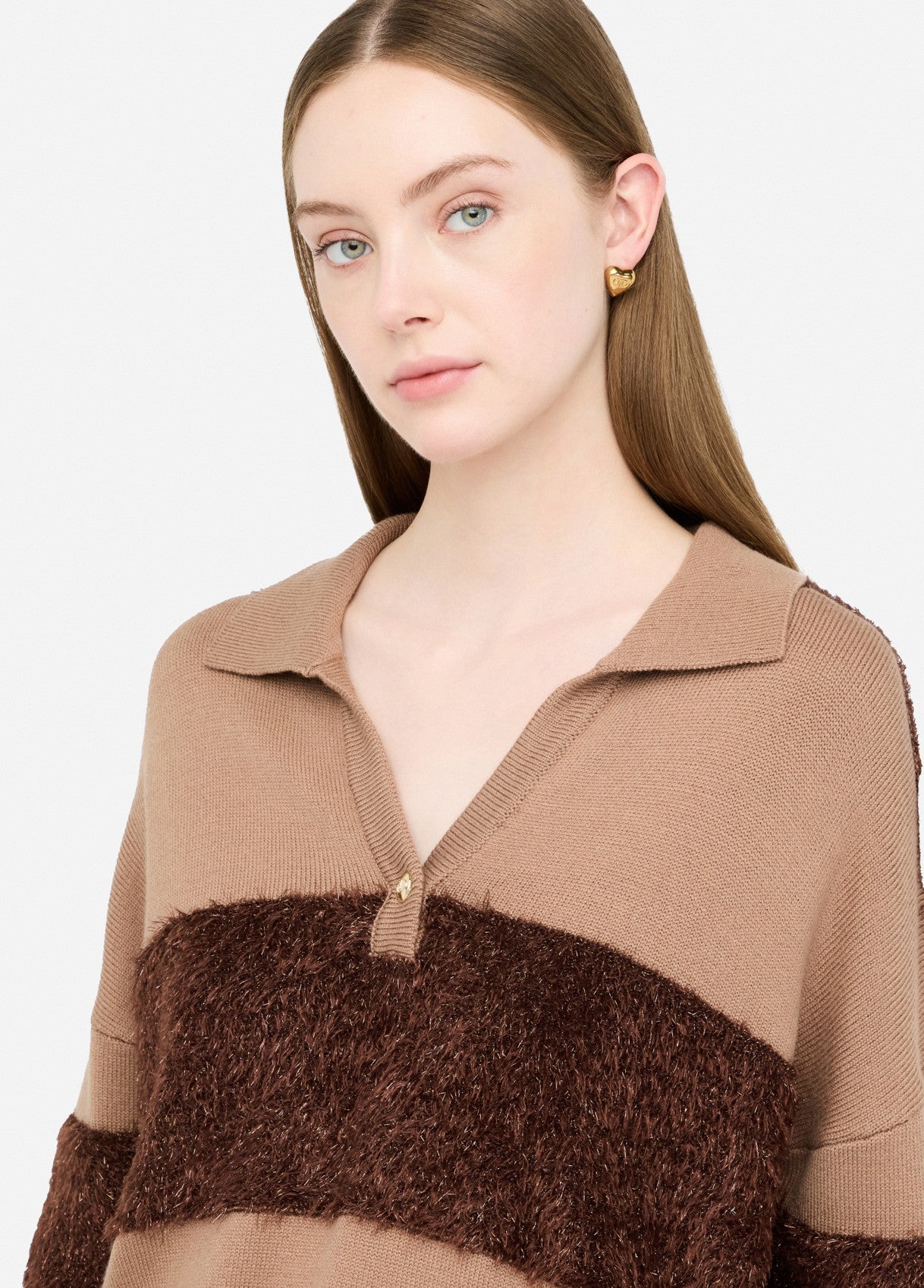 TF5221-CHOCOLATE - MAGLIA - LIU JO
