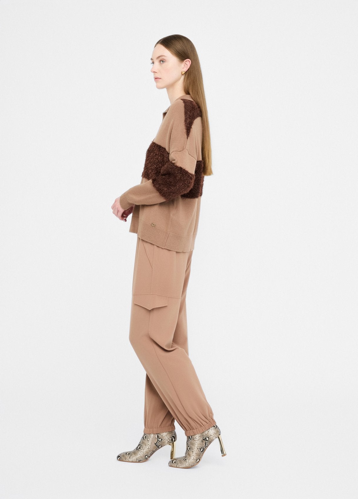 TF5221-CHOCOLATE - MAGLIA - LIU JO