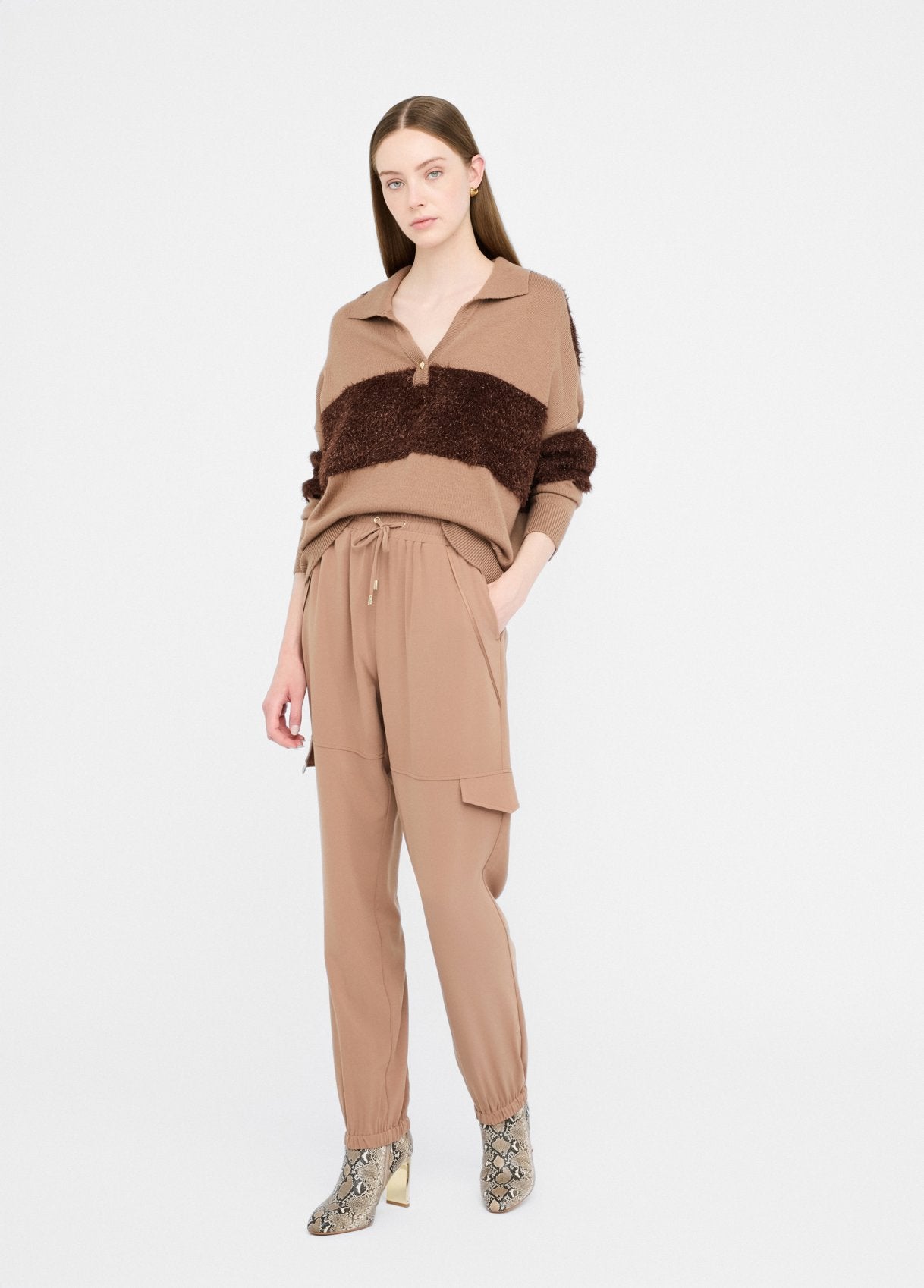 TF5221-CHOCOLATE - MAGLIA - LIU JO