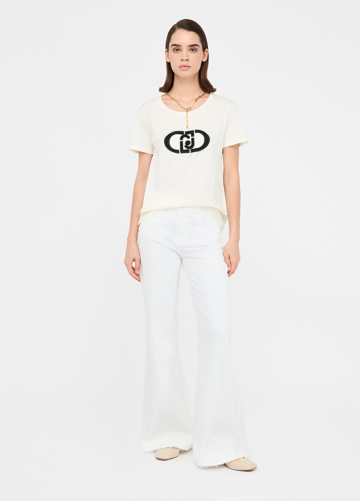 TF5280-BIANCOLATTE - T-SHIRT - LIU JO
