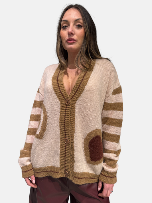 3M0306-SKIN - CARDIGAN - KONTATTO
