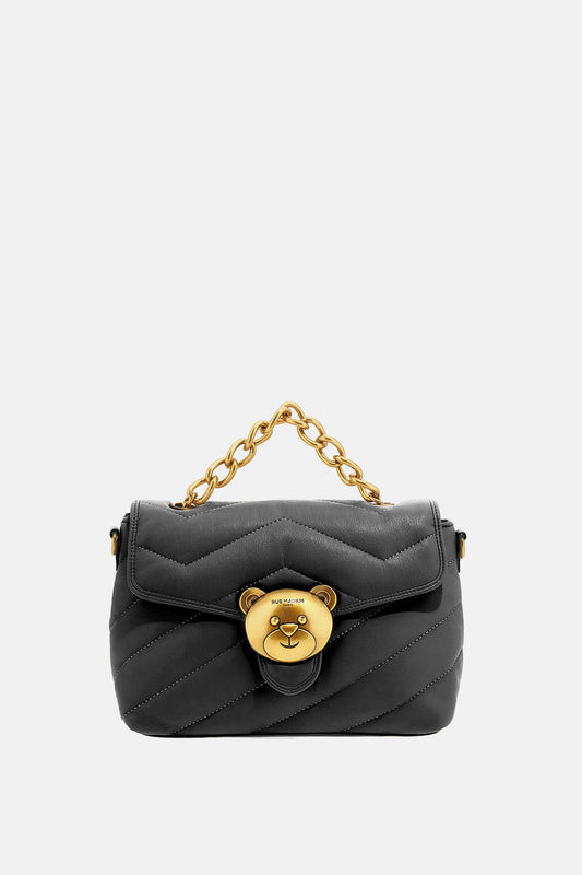 PUFFYSHOULDERXL-BLACK - BORSA - RUE MADAM PARIS