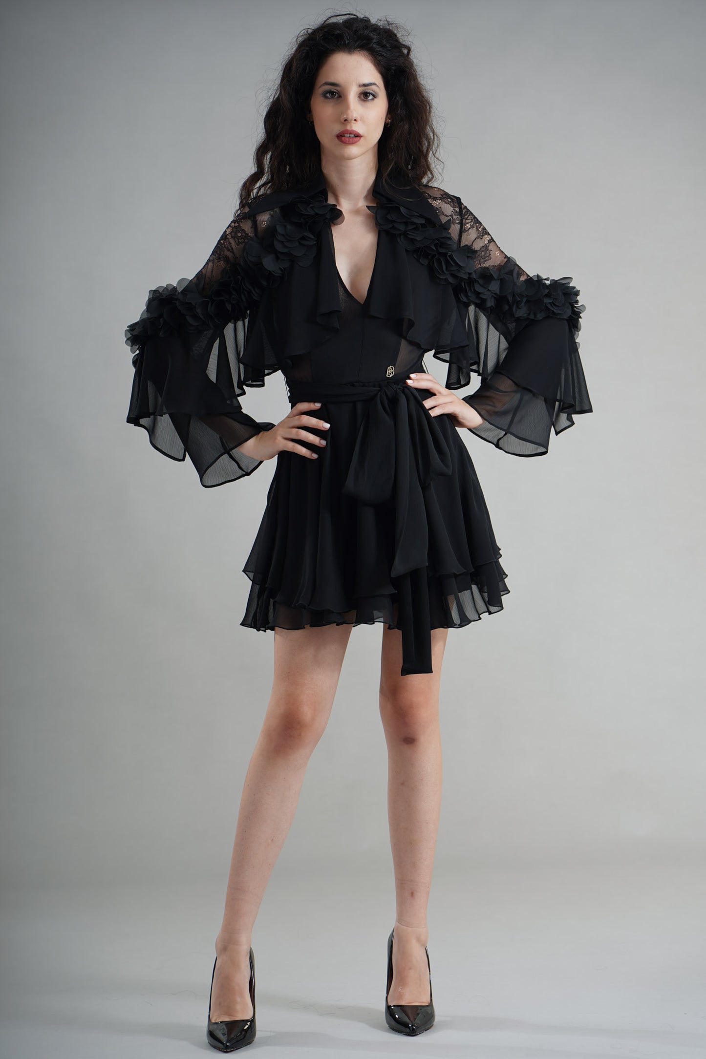 XS00832-NERO - ABITO - BABYLON W LES FEMMES