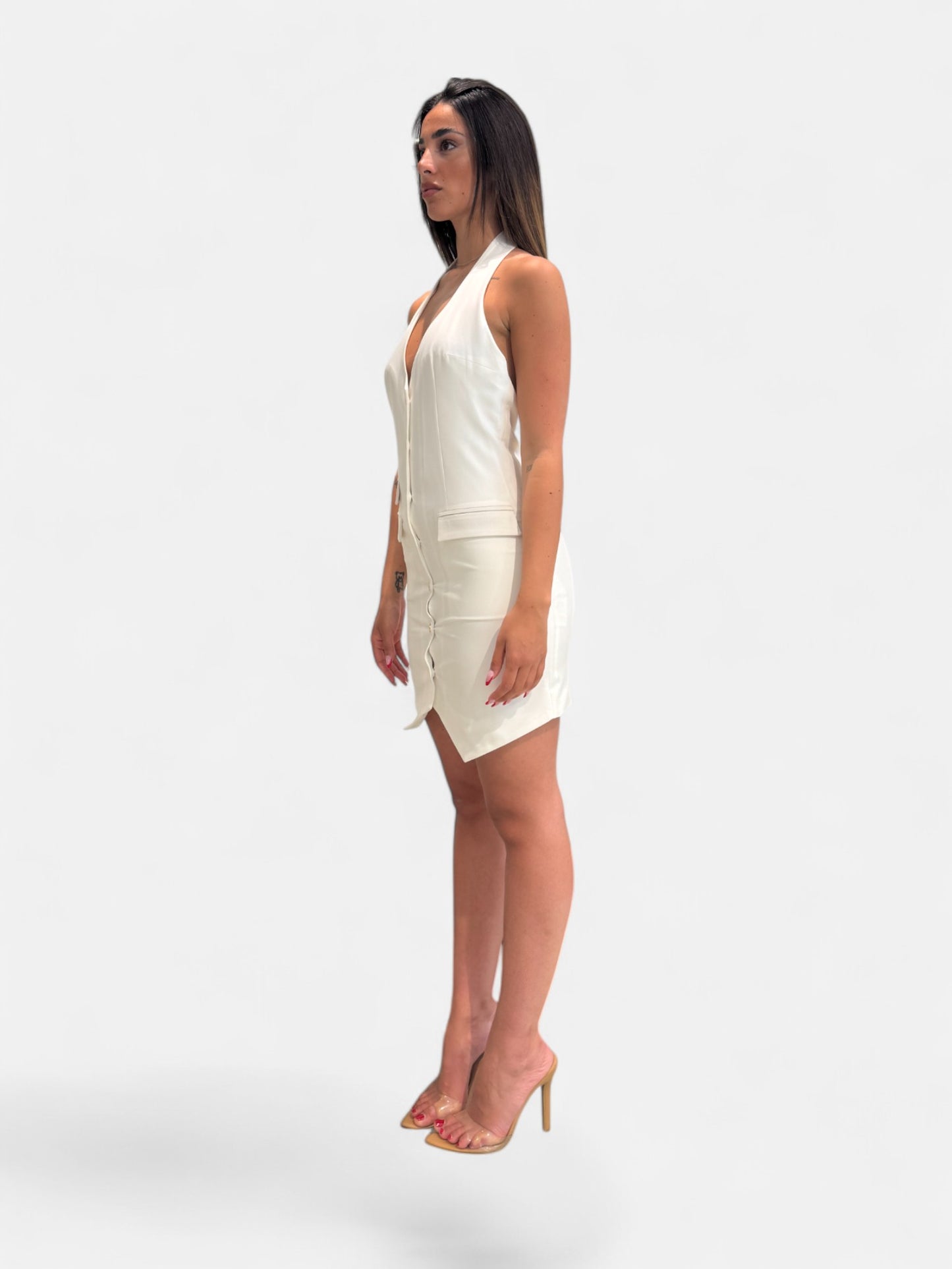 A513-BIANCO - ABITO - MONIQUE GARCONNE