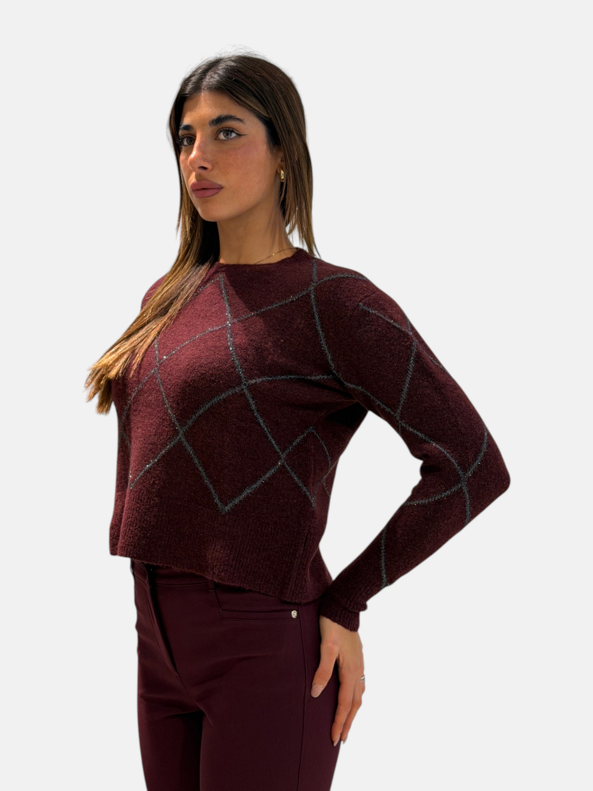 MAGLIA PBPBOERO BORDEAUX