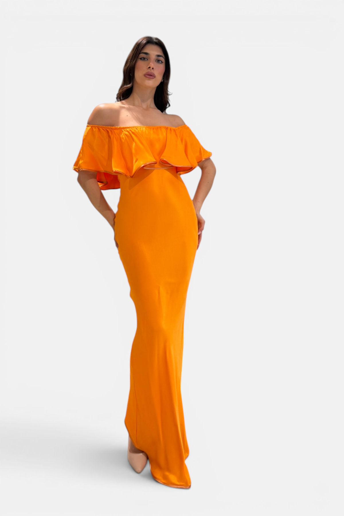 P6155-ARANCIO - ABITO - MOQÈTTE