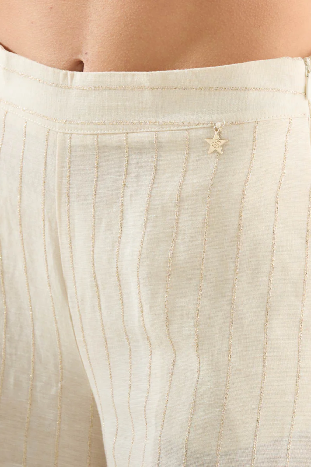 D39N0265-NATURALE - PANTALONE - SOUVENIR