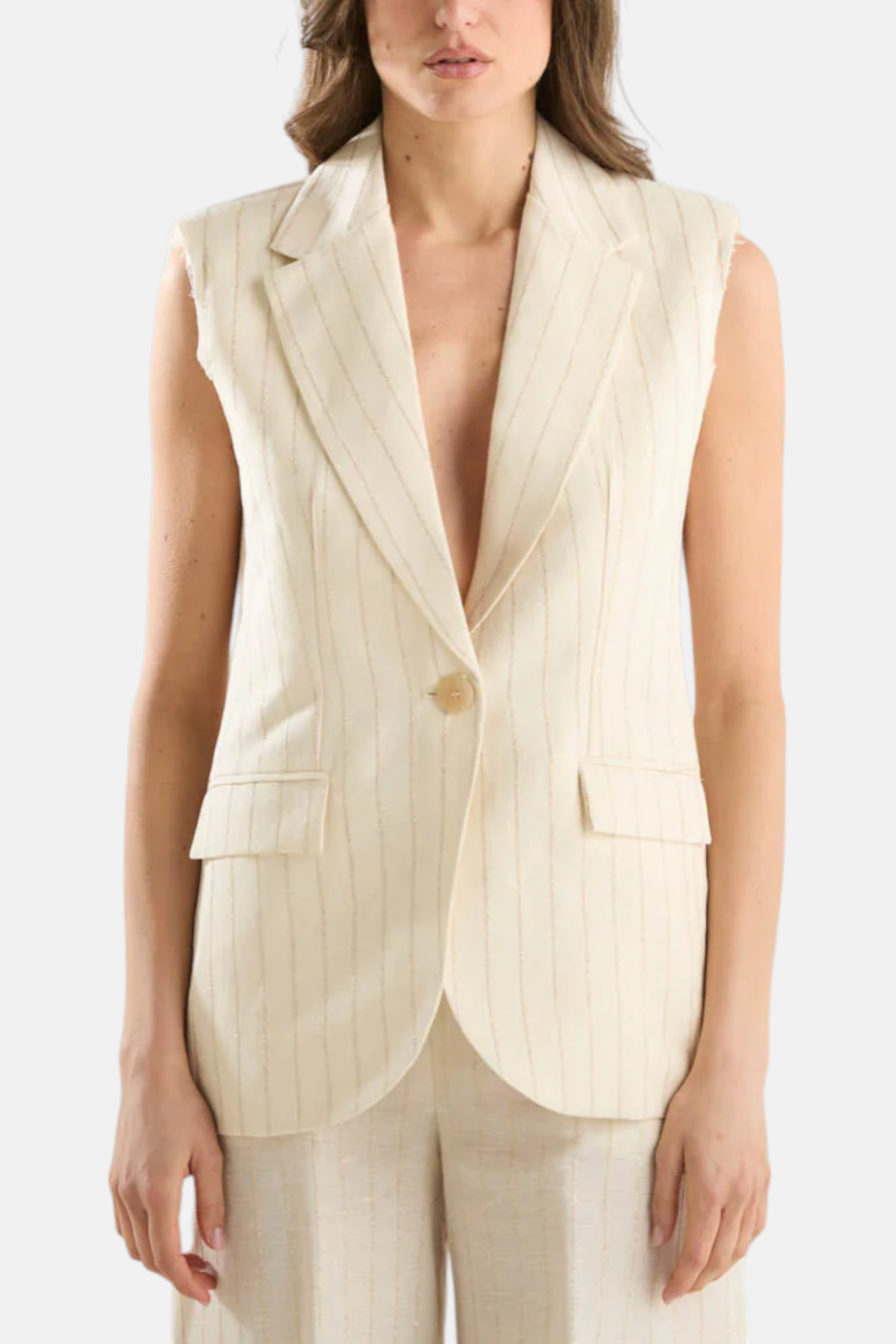 D39N0286-NATURALE - GILET - SOUVENIR