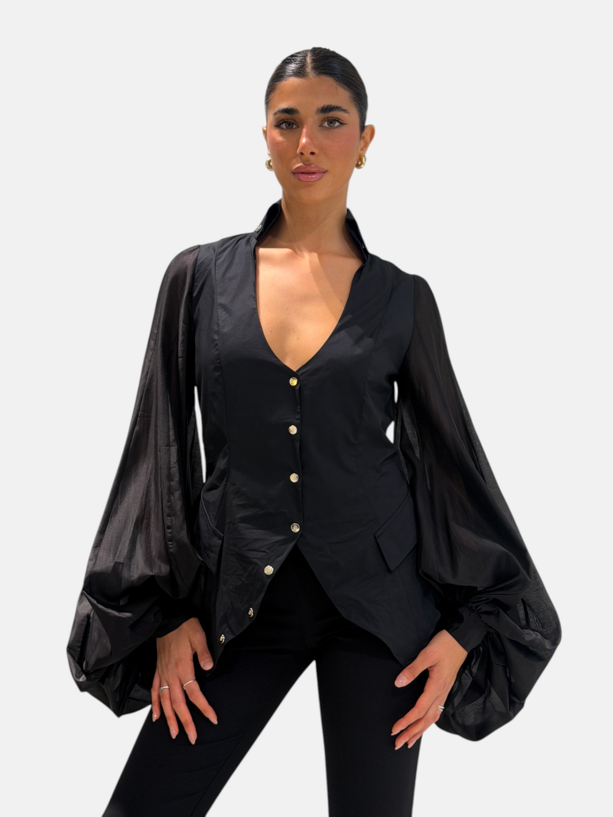 CAMICIA YMF0308 NERO