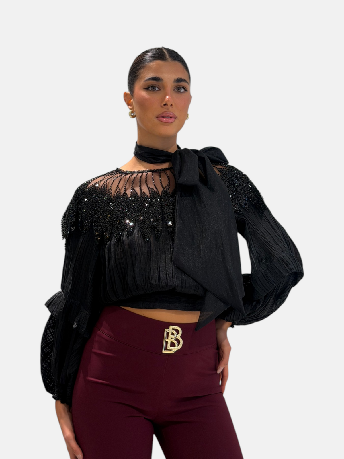 CAMICIA YS00307 NERO