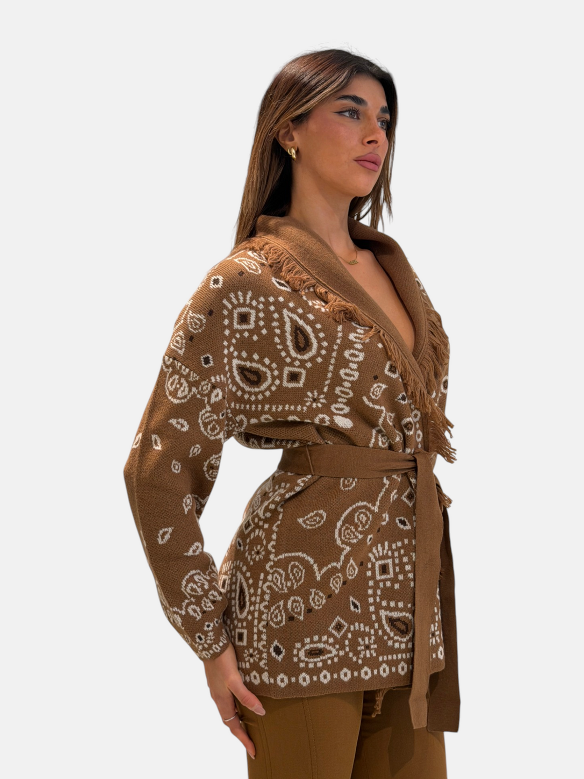 CARDIGAN PBBARMONIOSO TABACCO