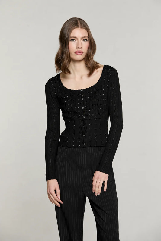 CARDIGAN MARISET BLACK