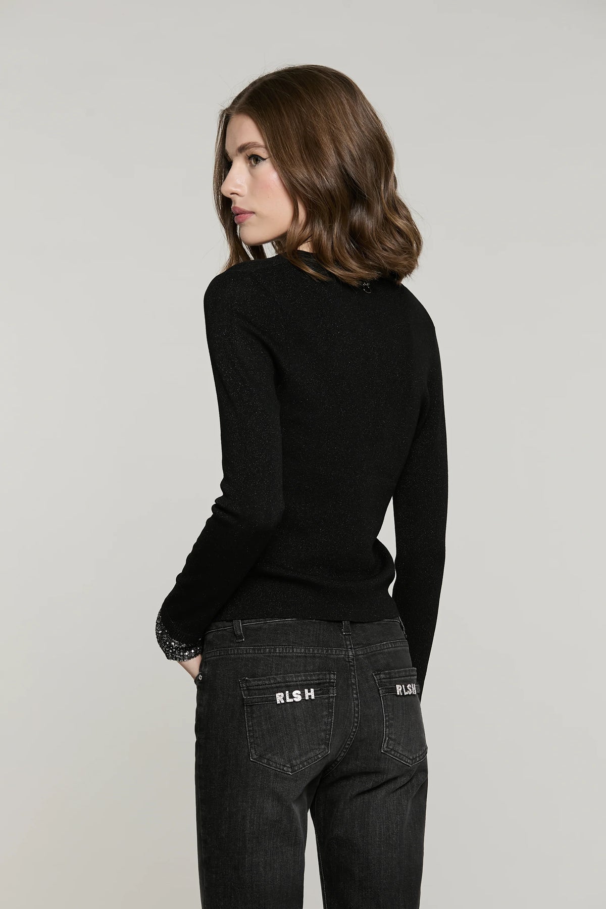CARDIGAN SMOOTH BLACK