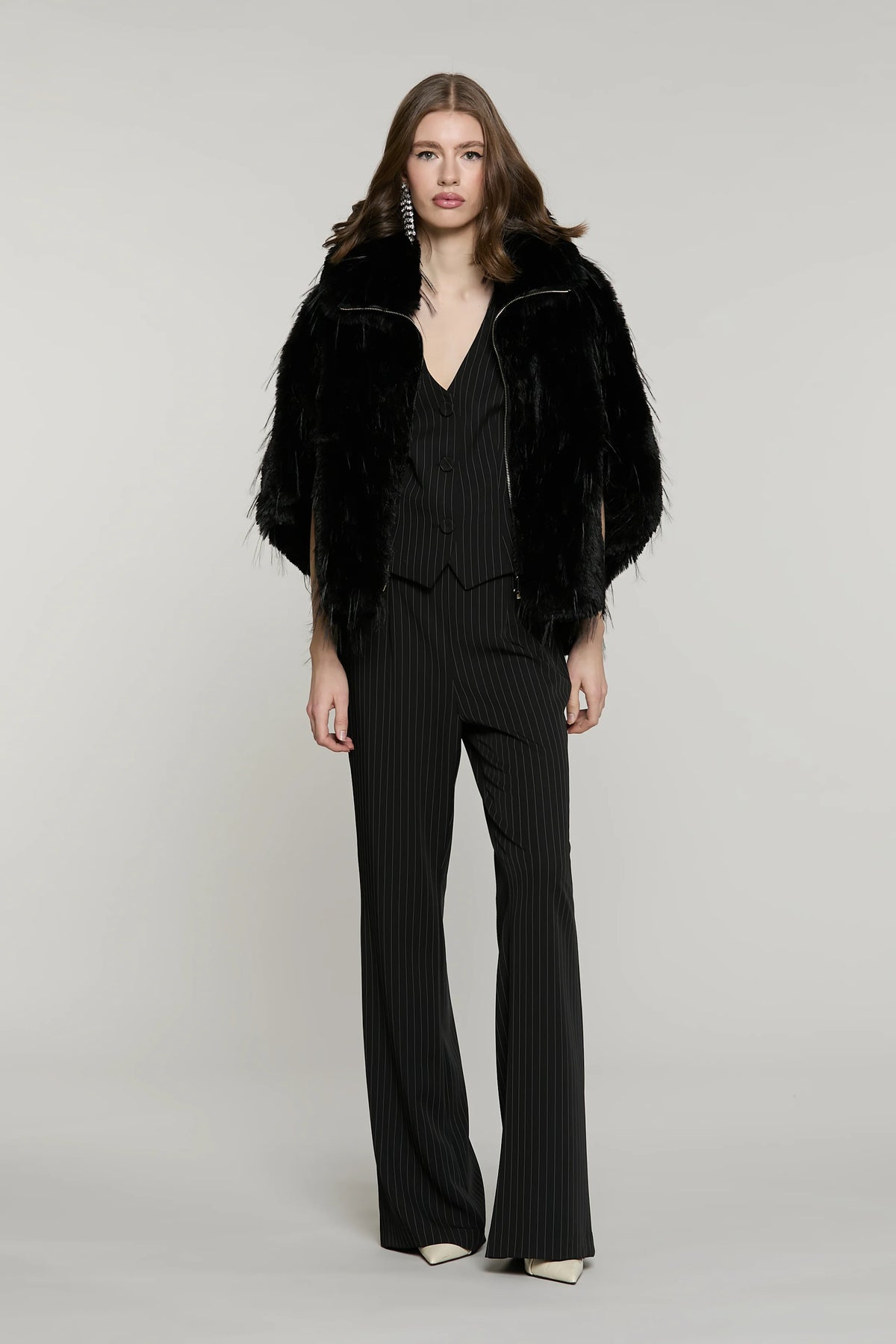 PANTALONE BENETTI GESSATO BLACK