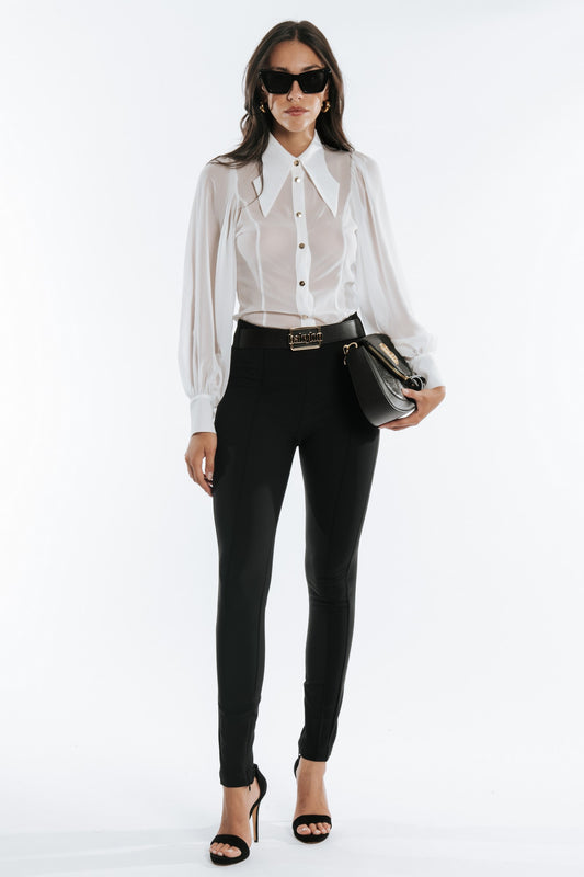 MF0300-NERO - CAMICIA - BABYLON W LES FEMMES