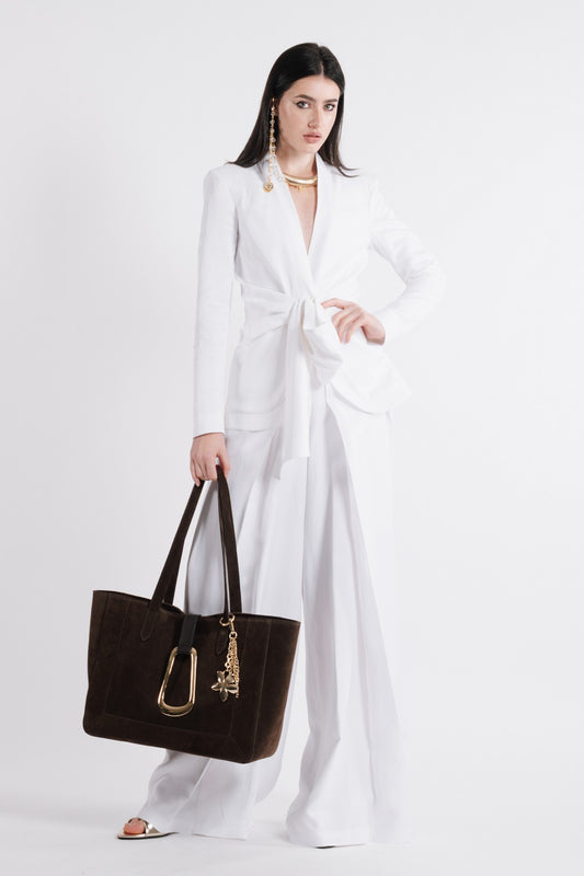 WMF0609-BIANCO - PANTALONE - BABYLON W LES FEMMES