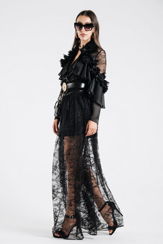 XS00307-NERO - CAMICIA - BABYLON W LES FEMMES