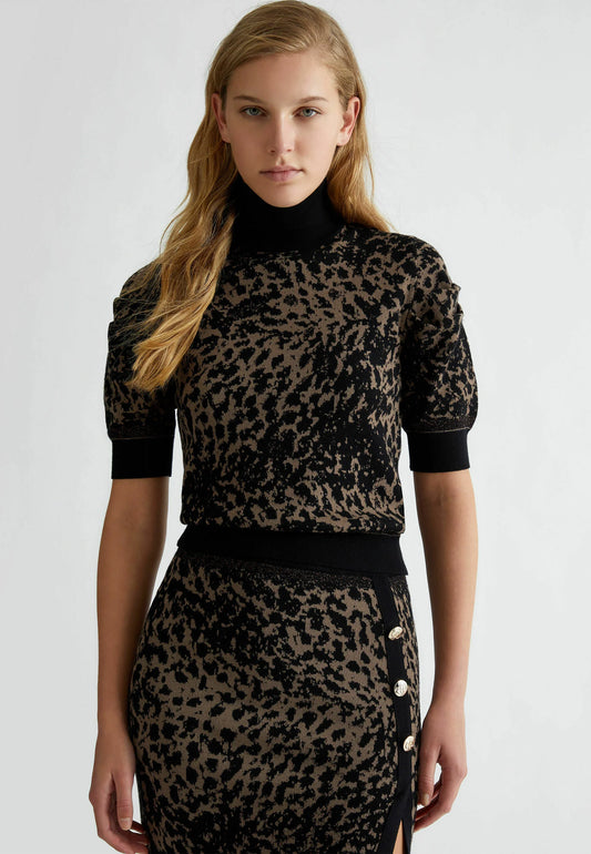 CF4429-ANIMALIER - MAGLIA - LIU JO