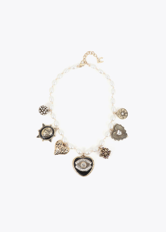 COLLANA LF2603043 ORO/BIANCO