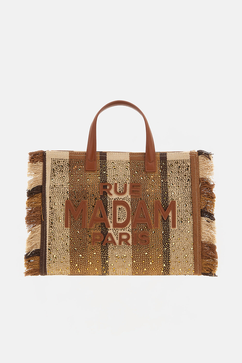 CASABLANCATOTE-STRIPESBROWN - BORSA - RUE MADAM PARIS