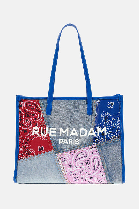 PAISLEYSHOPPING-DENIMBLUE - BORSA - RUE MADAM PARIS