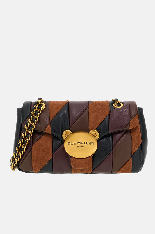 BORSA PUFFY XL PATCHWORK CINNAMON