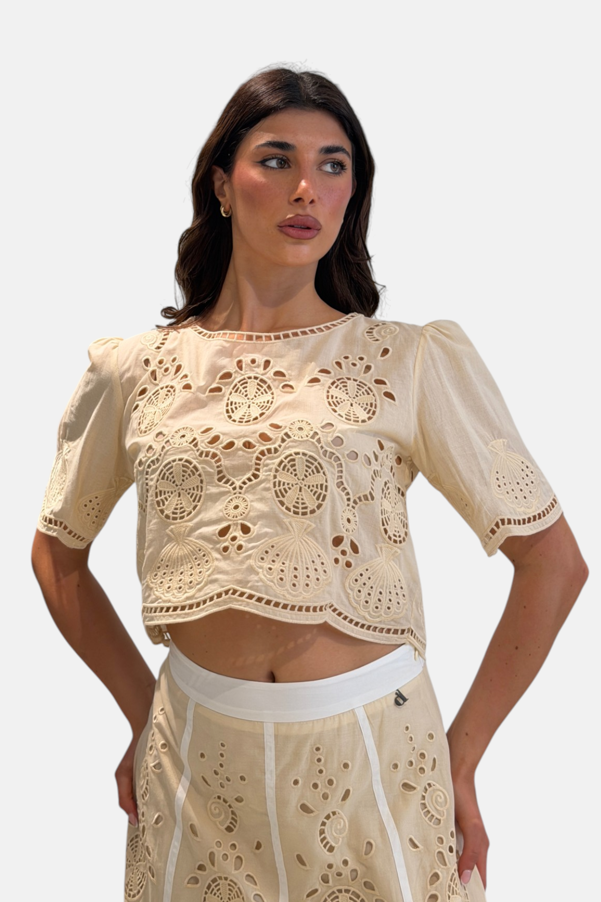C606A012A-BEIGE - BLUSA - DIXIE