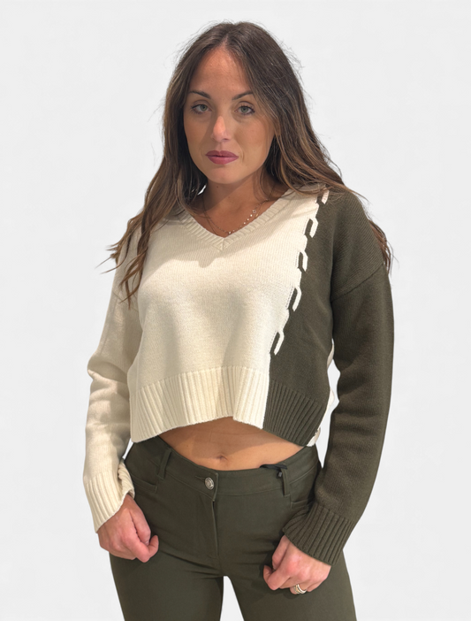 FACTOR-002AVORIO/KAKI - MAGLIA - PENNYBLACK