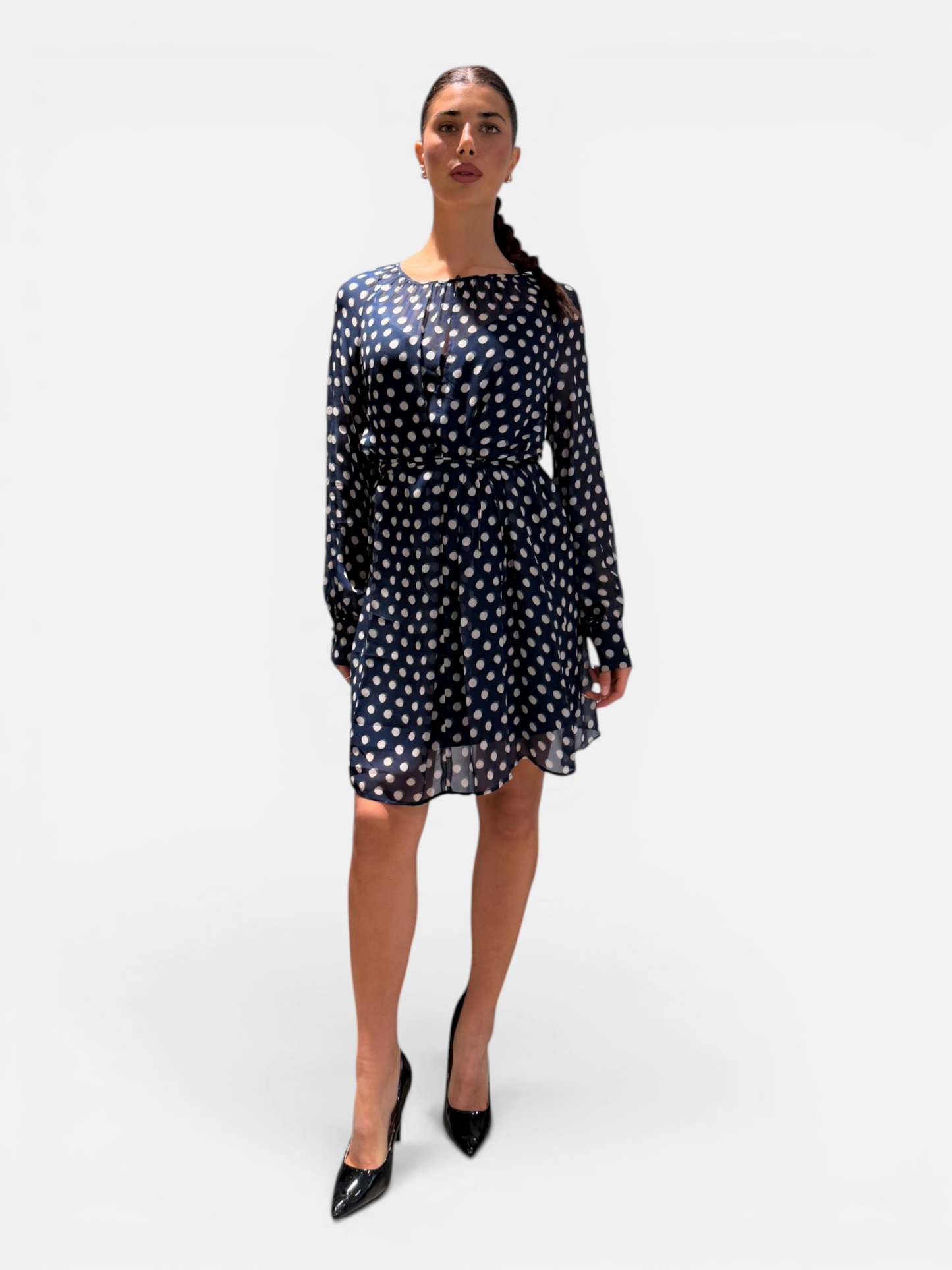 PBBOGGETTI-002BLU/POISBIANCO - ABITO - PENNYBLACK