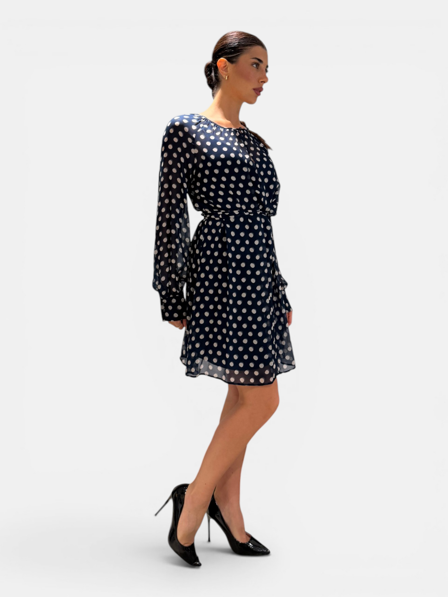 PBBOGGETTI-002BLU/POISBIANCO - ABITO - PENNYBLACK