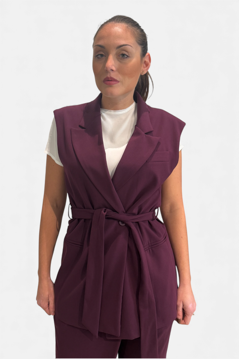 LAFHKHZA-MELANZANA - GILET - DIXIE