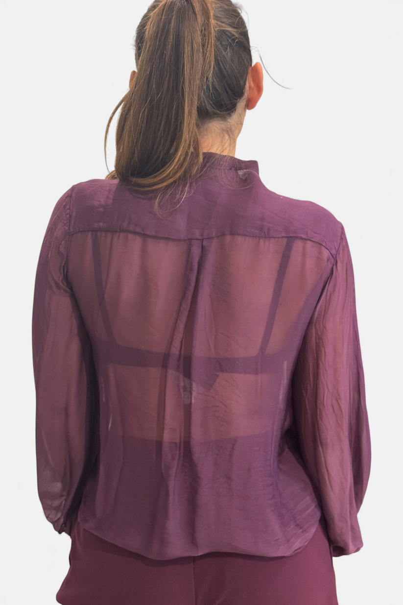 C207Y019A-MELANZANA - CAMICIA - DIXIE