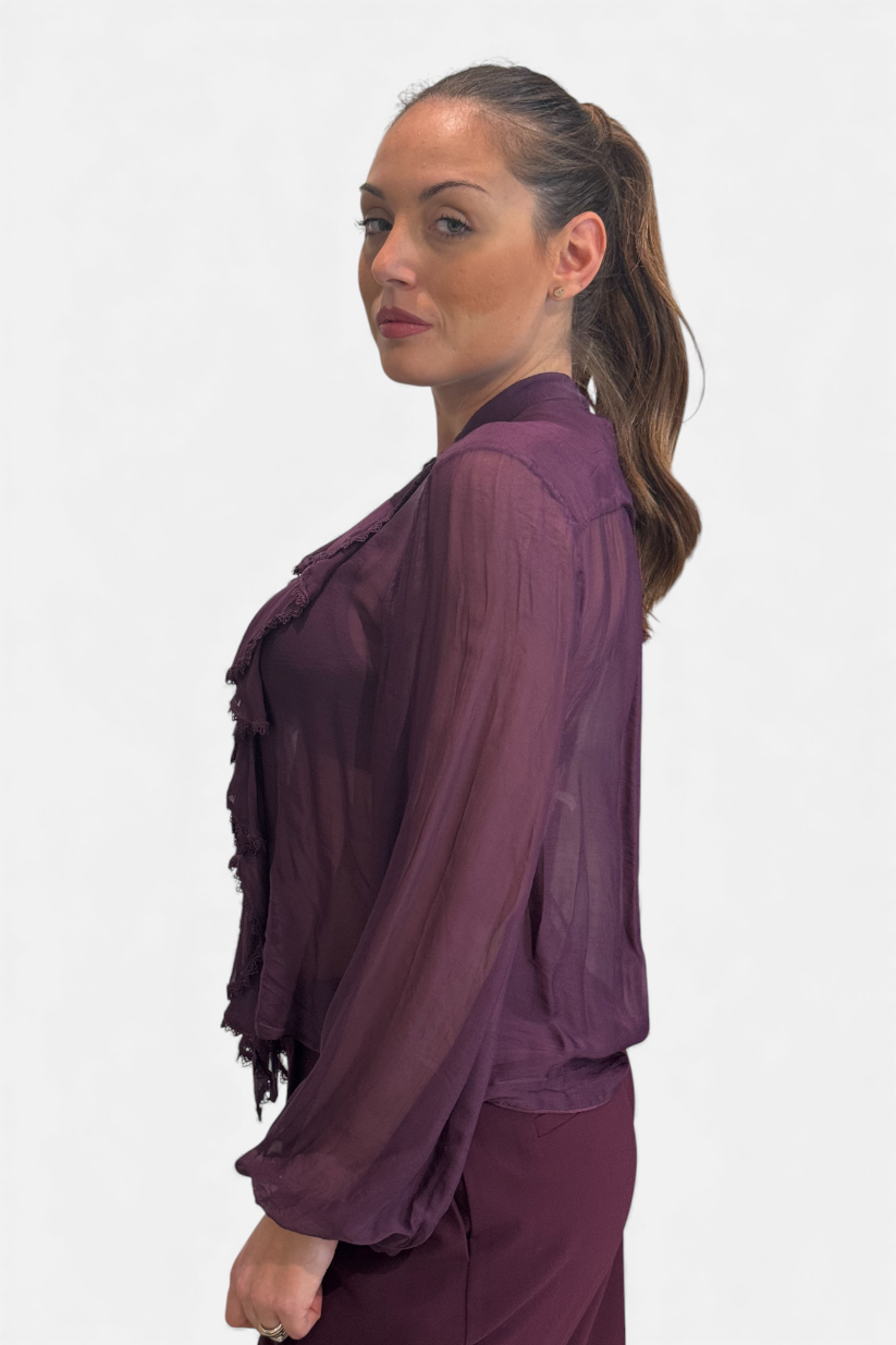 C207Y019A-MELANZANA - CAMICIA - DIXIE