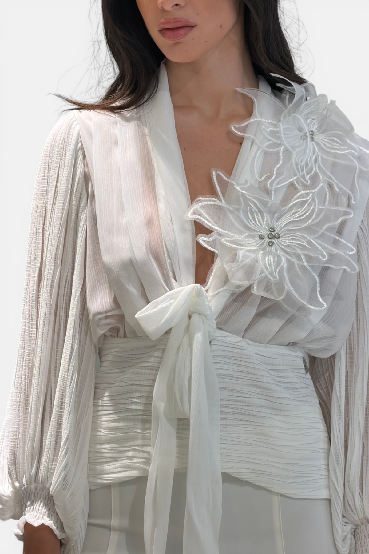 WS00358-BIANCO - CAMICIA - BABYLON W LES FEMMES