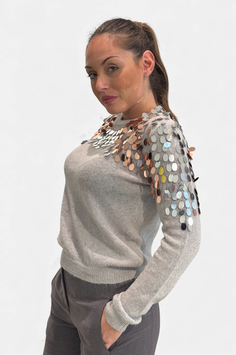 M744Y031A-GRIGIO - MAGLIA - DIXIE