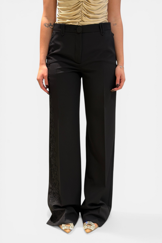 WS00551-NERO - PANTALONE - BABYLON W LES FEMMES