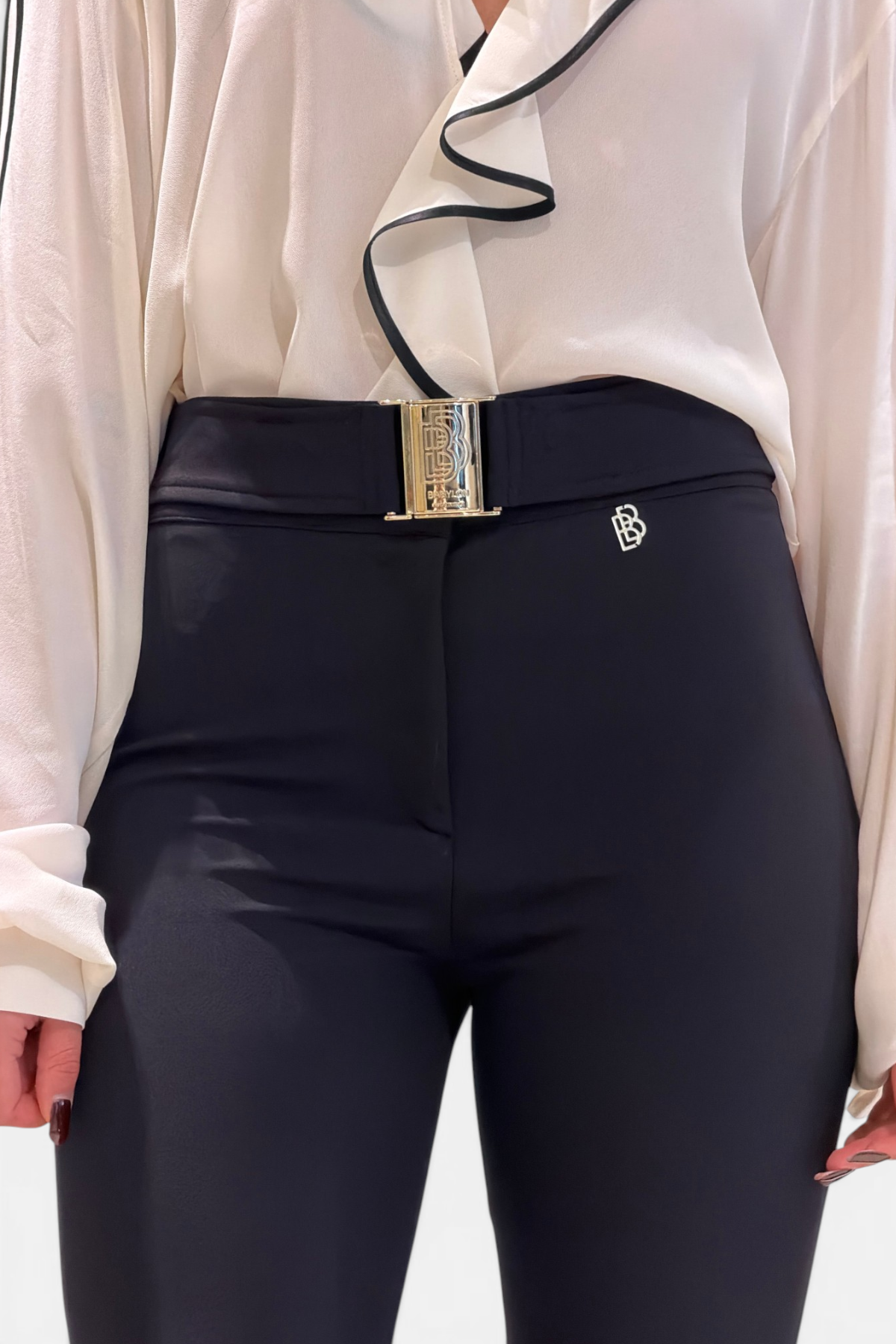 WS00559-NERO - PANTALONE - BABYLON W LES FEMMES