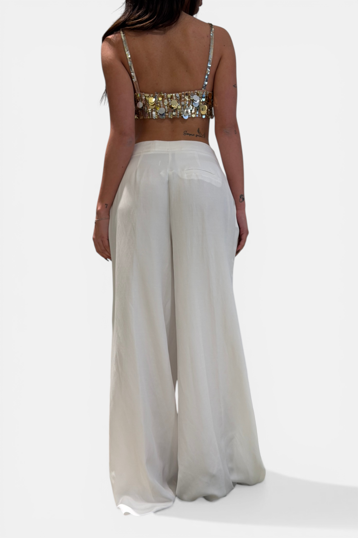 WMF0609-BIANCO - PANTALONE - BABYLON W LES FEMMES